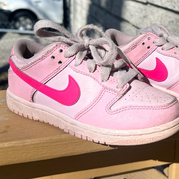 Triple pink Nike Dunks